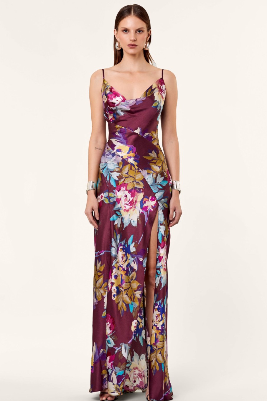 Dresses Nicholas | Ariel Dress - Antique Floral Crushed Berry