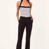 Tops Nicholas | Lainey Bodysuit - Stripe Milk Black