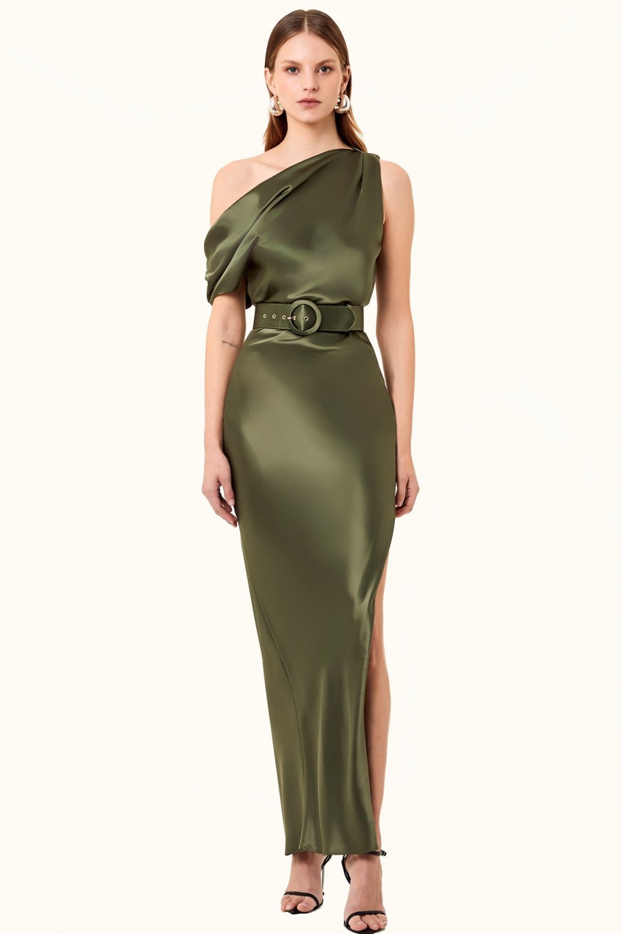 Dresses Nicholas | Eartha Dress - Dark Olive