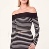 Tops Nicholas | Rowan Top - Stripe Black Milk