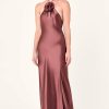 Dresses Nicholas | Ana Halter Dress - Nutmeg