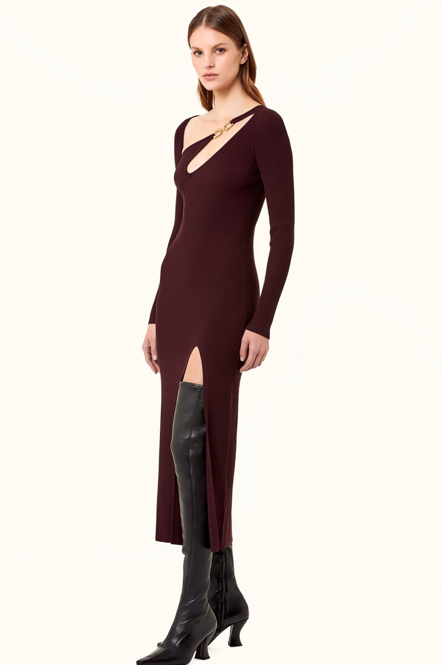 Knitwear Nicholas | Ginerva Dress - Dark Plum